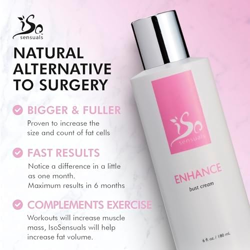 IsoSensuals ENHANCE - Rapid-Action Breast Enlargement Cream for Quick Growth - Lifting and Firming Breast Enhancement Cream - Generous 2 Month Supply