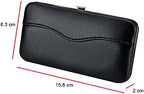 1 Piece PU Leather Empty Tweezers Storage Bag for Eyelash Extensions Multi-pockets Travel Case (Black)