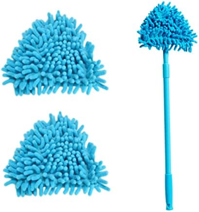 Triangle Mop Head Absorbent Microfiber Chenille Mop Brush Head Replacement Cleaning Tool 2PCS,Mop Refill Head
