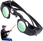 Adjustable Eyeglasses 8X Magnifying Glasses, Adjustable Focus Eyeglasses Polarized Wearable Magnifying Glasses Eyewear for Seniors Watching TV, Reading, Fishing