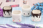 Marshmallow Mugs Set of 4 Cute Marshmallow Cups for Kids Hot Chocolate Cocoa Mugs Gifts for Kids Women Christmas Mother's Day Cute Mug 6OZ