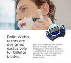 Bolin Webb Handle with Razor Stand and Waterproof Travel Case in Red. Fitted with Gillette Fusion5 Blade Cartridge. Made in England. Style is X1 (RED)