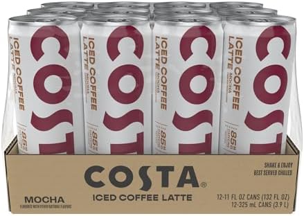 Costa Iced Coffee Latte Mocha 11oz, 12pk