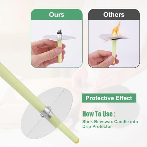 10Pcs Ear Wax Removal Tool for Wax Removal, Earwax Cleaning Tool for Ear Cleaning, Includes Cotton Swabs, Candle Drip Protector, Storage Box A1