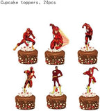 25PCS Children Cake Toppers Cupcake Toppers Cake Decorations,Children Birthday Party Supplies Decorations (6)