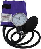 Santamedical Adult Deluxe Aneroid Sphygmomanometer with Stethoscope - Blood Pressure Cuff Durable and Carrying Case - Manual Blood Pressure Cuff Purple