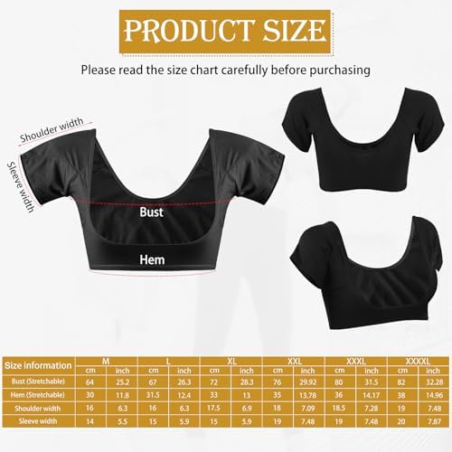Zhanmai 3 Pcs Underarm Sweat Vest Armpit Sweat Proof Pads for Under Armpits Underarm Proof Pads for Women