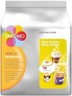 Tassimo Café HAG Crema Decaffeinated, Caffeine Free Coffee, Roasted, 16 T-Discs