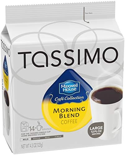 Maxwell House Morning Blend Tassimo Ground Coffee Brewing Pods (70 Count, 5 Packs of 14)