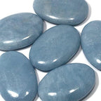 CrystalAge Angelite Massage Stone ~45mm
