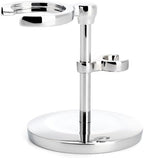 MÜHLE Chrome Stand for Traditional & Classic Series Safety Razors & Shaving Brushes | Shave Accessory | Modern Design