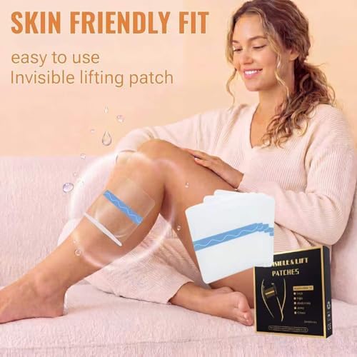 Body Lift Tape To Smooth Wrinkles & Hide Sagging Skinto- Allergy free material PU Film Lifting Patches for Legs/Arms/Abdomen/Hips & Chest Invisible Physical Lifting to Perfect Body Shape 24PCS
