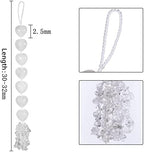 Love Heart Crystal Stone Hanging Ornament for Window, Car, Door, Wall Home Decor, Reiki Meditation Tool, Rock Crystal