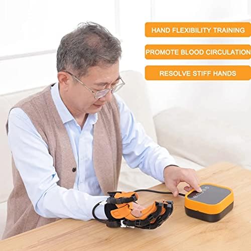 Rehabilitation Robot Gloves 1 Pair, AI Smart Chip Integrated Touch Screen Electric Rehabilitation Gloves, for Both Hand Function Recovery(Size:XXL Code,Color:Left+Right)