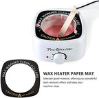 Wax Warmer Clean Collars Waxing Protection Rings 50Pcs Replacement Black Collars Ring for Universal Wax Machine Accessories Square