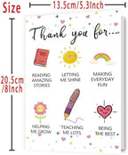 Lovely Thank You Teacher Card, Great Teacher Appreciation Gifts Card from Students, Thank You for Helping Me Grow, End of Term Gift