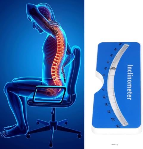 Scoliometer, Portable Device with Spine Contour and Metal Ball Insert for Measuring Spinal Alignment，Measure Spine Slope