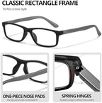 VIEWBETTER Photochromic Reading Glasses Sunglasses for Women Men, UV Protection & Lightweight & Flexible Spring Hinge RG2321