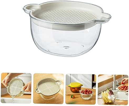 PRETYZOOM Multifunctional Strainer Basket Fruit Washer Vegetable Kitchen Drain Basket