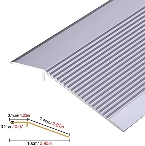 Threshold Strip Threshold Strip Ramp for Home Walkers Entry Ramp/Carpet, Aluminum Transition Profile, Doorway Edge Trim Firm Transition Profile (Color : Style4)