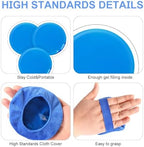 Gel Ice Pack Round Reusable Ice Packs for Injuries Hot and Cold Compress Pain Relief and Swelling Reduction 4 Pcs with 2 Covers
