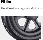 12-inch Small Wheel Solid Tire Wheel Wheelchair Accessories Rear Wheel Tire Light Manual Wheelchair Wheel (Color : Gray)