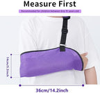 Solmyr Arm Sling for Kids, Arm Brace for Broken Fractured Bones Elbow Wrist Support, Arm Support Sling Shoulder Immobilizer for Children Shoulder Injury, Suit for Left and Right Arms, 6-11Ages Boy and Girl