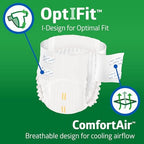FitRight Ultra Adult Diapers, Disposable Incontinence Briefs, Leak-Proof Diaper, Absorbent Briefs For Men and Women, Maximum Protection, Medium, 32 – 44 in, 20 briefs per bag