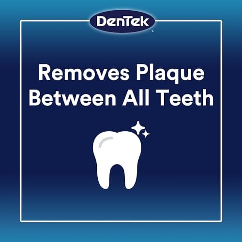 Dentek Complete Clean Easy Reach Floss Picks, Break & Shred-Proof Dental Floss Picks, 75 Count