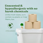 Caboo Tree Free Unbleached Toilet Paper | Plastic Free Packaging, Septic Safe, Eco Friendly, Chemical Free, Non Toxic | 2 Ply Toilet Tissue, Pack of 12 Double Rolls, 300 Sheets Per Roll