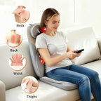 Shiatsu Neck and Back Massager with Heat,4D Kneading Back Massager for Pain Relief Deep Tissue,Back Massage for Chair, Adjustable Neck Massager with 20 Kneading Nodes,Gifts for Women Men