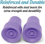Crutch Comfort by Top Glides: Steel-Reinforced 7/8" Crutch Tips - 1 Pair