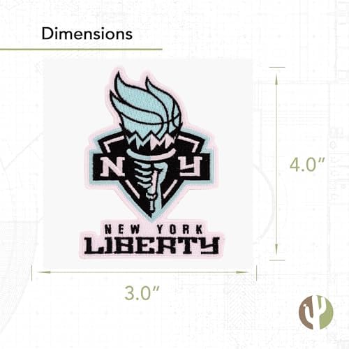 Desert Cactus New York Liberty WNBA Patch – National Basketball Association Embroidered Iron On/Sew On Applique for Blazers, Jackets, Backpacks, Bags, Hats & Tactical Gear