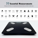 NUTRI FIT Smart Scale for Body Weight Body Composition Monitor, Bathroom Digital Weighing Scale with BMI, Body Fat, Muscle Mass, Accurate Bluetooth Home User Health Equipment Sync Apps