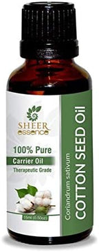 Cotton Seed Oil -(Gossypium Herbaceum) -Essential Oil 100% Pure Natural Undiluted Uncut Therapeutic Grade Oil 1.01 Fl.OZ