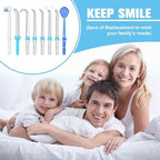 Replacement Tips for Waterpik Water Flosser,Replacement Classic Jet Tips Compatible with Waterpik Oral Irrigator,Replacement Brush Heads for Water pik,8 Pcs Replacement Parts for Water pik