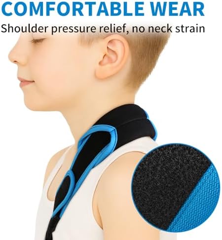 Kids Arm Sling Shoulder Immobilizer, Adjustable Rotator Cuff Support Brace, Fit Left or Right, Breathable Mesh Medical Slings for Elbow, Clavicle and Wrist Injury, Forearm Fracture, Surgery Recovery