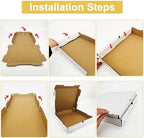Pizza Boxes 12 x 12 x 2 （12 Pack） Ventilated and durable,Suitable for pizza, cookies, cakes, or food delivery