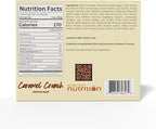 FITWISE - High Protein Layer Bars, 15g Protein, Low Calorie, Low Fat, Low Cholesterol, Aspartame Free, Vegetarian Breakfast Snack Bar, 7 Servings Per Box (Caramel Crunch)