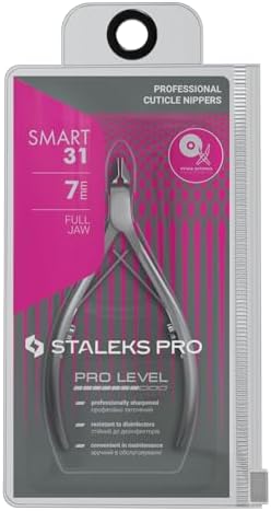 Staleks Pro SMART 31 Cuticle Nippers – 7mm Blade Cuticle Trimmer – Sharp & Durable Stainless Steel – Professional Manicure Tool