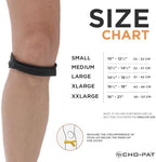 Cho-Pat Original Knee Strap, Patella Support for Runner’s Knee, Jumper’s Knee, Osgood Schlatter’s, and Chondromalacia, Black, XX-Large