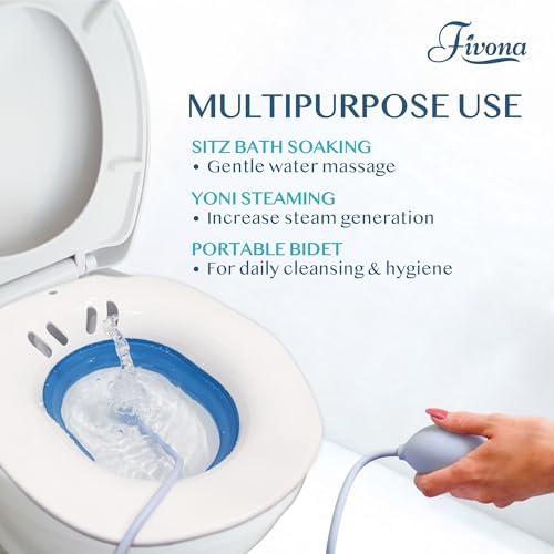 Sitz Bath Flusher Tube for for Sitz Bath Seat with Pump and Sprayer | Flush Hose for Portable Bidet