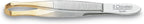 3 Claveles 12234 Pinza DEPILAR Crab, Gold Tip 8 cm