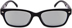 EYEGUARD Classic Photochromic Reading Glasses Spring Hinged Readers Sunglasses for Men and Women