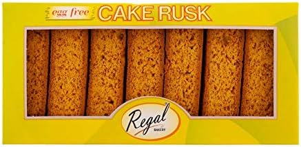 Regal Bakery Cake Rusk - Egg free - 18 pieces - (pack of 3)