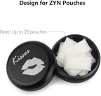 Mini Metal Container for Zyn Pouch | Zyn Metal Can | Small Storage Case | Zyn Pouch Holder – Compact, Airtight & Odor/Smell-Proof (Kiss)