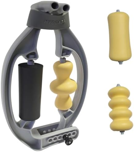 Tennis Elbow Relief & Pain Relief Forearm Roller with Three Replaceable Massage Rollers for Tissue and arm Massager(Comes with 3 Massage Rollers)
