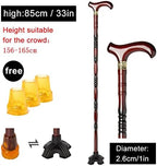 Natural Wood Walking Stick，Wood Cane，Wooden Walking Cane，Handcrafted Wooden Cane for Men or Women，w/Additional Anti-Slip Rubber Tip (Size : 85cm/33in)