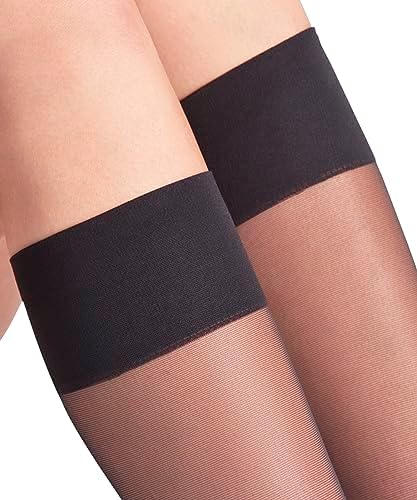 FALKE Women's Pure Matt 20 Denier Knee-High Socks, Matte, Casual or Dress, Fine Sheer Transparent, Sustainable Nylon