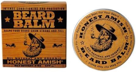 Honest Amish Beard Balm - New Large 4 Ounce Twist Tin